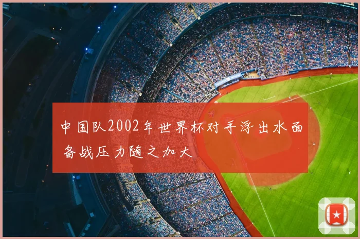 中国队2002年世界杯对手浮出水面 备战压力随之加大