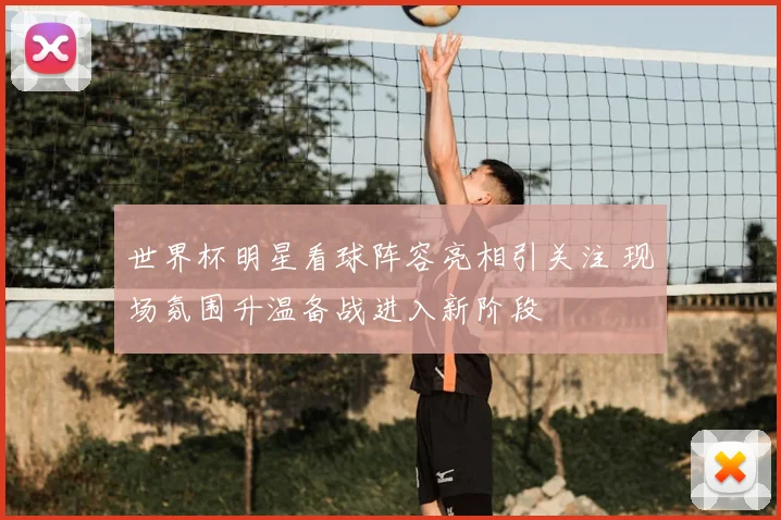 世界杯明星看球阵容亮相引关注 现场氛围升温备战进入新阶段